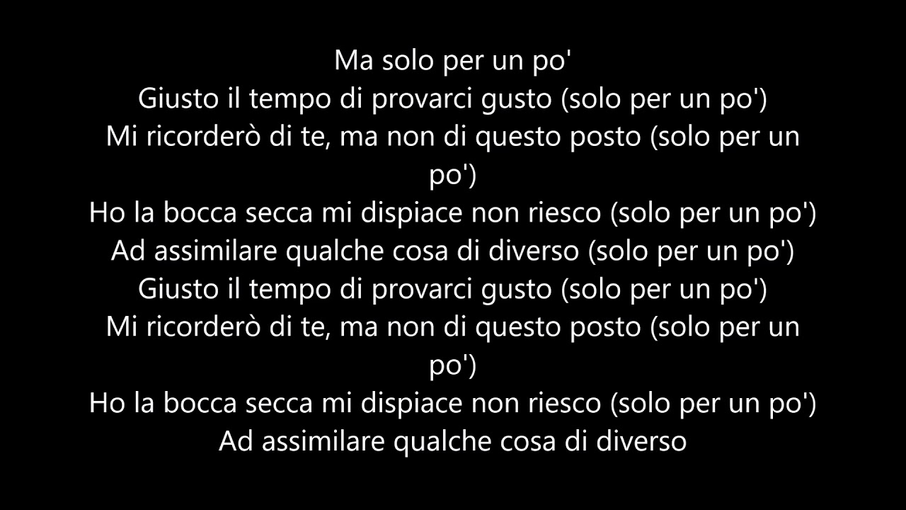 Michele Bravi - Solo per un po' Karaoke