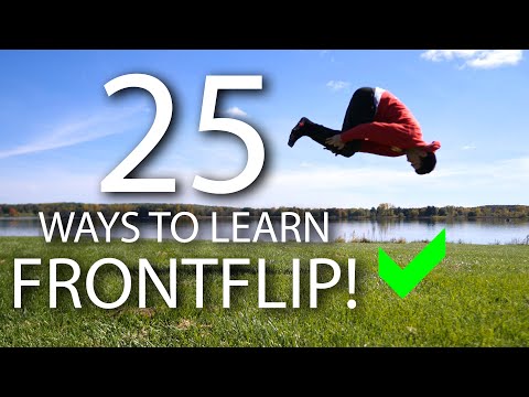 25 Ways to Learn How to Front Flip!