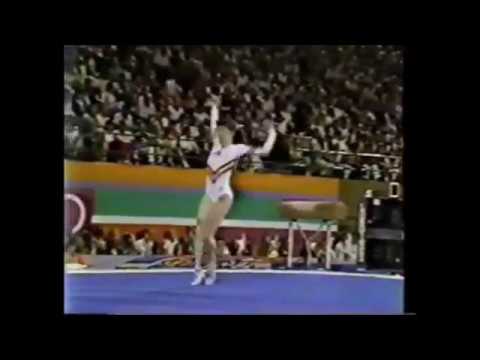 Ecaterina SZABO (ROM) floor - 1984 Olympics Los Angeles EF