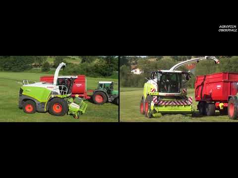 Neuer Claas Jaguar 940 Typ 498 beim Gras häckseln | Multicam | Split Screen