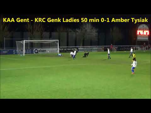 20180202 KAA Gent   KRC Genk Ladies Winnende Doelpunt 0 1 Amber Tysiak