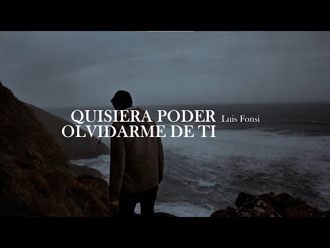Luis Fonsi - Quisiera poder olvidarme de ti [letra]