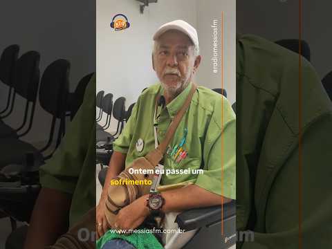 Sr Alfredo fala sobre sua ida a Maceió, depois de ser ignorado por 4 vans do transporte complementar