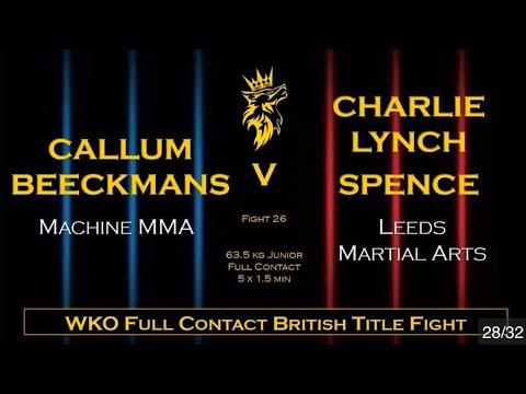 Battle of the North 3 - Callum Beekmans - Machine MMA v Charlie Lynch Spence - LMA