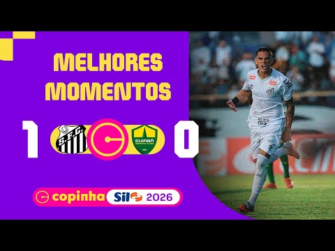 Gols e lances de Santos x Cuiabá
