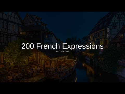 200 French Expressions / Learn French / French Lessons / SK Languages / French Learning / French