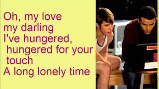Glee Unchained Melody with lyrics