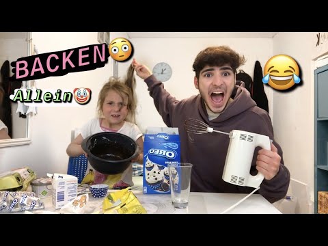 ZUM ERSTEN MAL ALLEINE BACKEN😳🤡 MIT NISA🤠 HILFEE😂 | Emiirbayrak