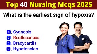 Top 40 Nursing Mcqs 2025 | Most repeated nursing mcqs | NORCET 10 | RRB | ANM | SGPGI | KGMU