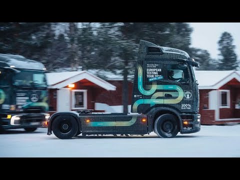 eActros 600 in winter testing: 6,500 km through Northern Europe! How did it turn out?