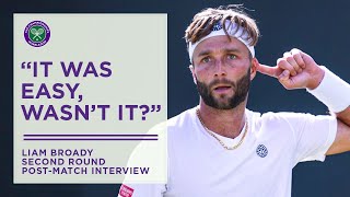 Liam Broady Reaches Third Round | Second Round Post-Match Interview | Wimbledon 2022