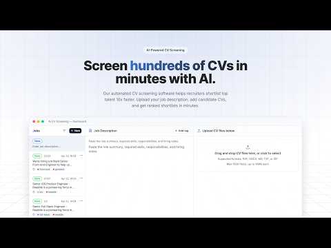aicvscreening 공식 영상 미리보기