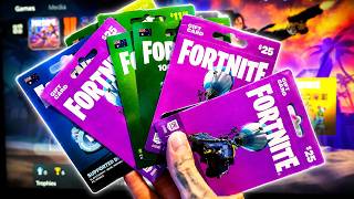 8 Minutes of FREE V BUCKS CODES in Fortnite! (V Buck Cards)