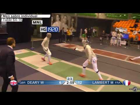 2018 163 M S Individual Gyoer HUN World Cup T64 19 green DEARY GBR vs LAMBERT FRA