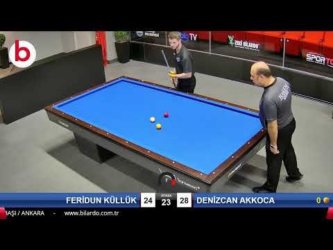 FERİDUN KÜLLÜK & DENİZCAN AKKOCA Bilardo Maçı - 2022 1.LİG PLAY-OFF-1.TUR