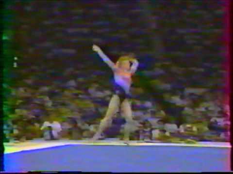 Alena DREVJANA (TCH) floor - 1988 Seoul Olympics AA