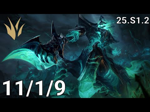 Hecarim Jungle vs Nocturne - EUW Master | Patch 25.S1.2