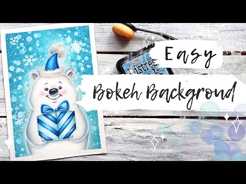 Easy Bokeh Background with Distress Ink | Adult Coloring