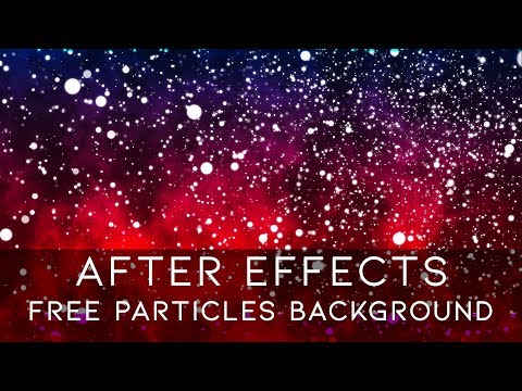 After Effects CC 2019 - Create Particles Background ( Free Download )