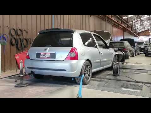 Passage au banc Clio 2Rs Moteur 212cv 240nm  ( EMS motorsport )