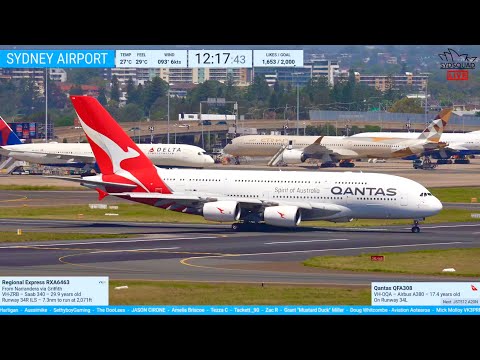 🔴LIVE - Qantas A380 São Paulo Charter Flight - Plane Spotting @ Sydney Airport  - 24.02.26 🔴