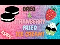 OREO STRAWBERRY ICE CREAM ROLLS ASMR
