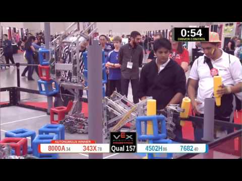 2015 VRC Arts Q157 - 8000A 343X vs 4502H 7682 - 71 to 45 - VEX Worlds 2015 - Arts Division