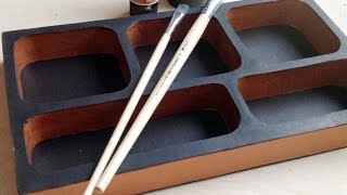 DIY Vintage cardboard organizer (cardboard furniture)