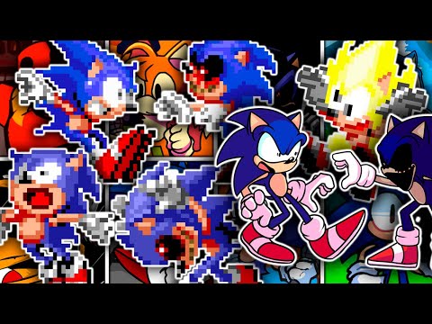 Best Confronting Yourself but Different Sonic Characters Sings covers by Voide - FNF