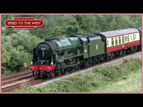 46100 Royal Scot roars over the Devon & Cornish Hills - The Royal Duchy - 30/07/17