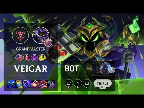 Veigar Bot vs Aphelios - NA Grandmaster Patch 11.18
