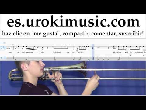 Como Tocar Trombón Passenger - Let Her Go Tablatura Parte#2 um-i927