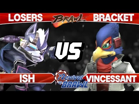 Revival of Brawl - Ish (Wolf) vs Vincessant (Falco)  - SSBB Losers Top 8 - Smash Brawl