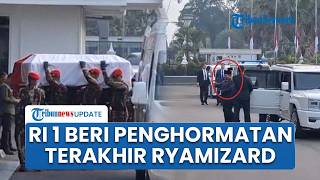 Jenazah Ryamizard Tiba di Kemhan, Prabowo Hadiri Persemayaman dan Beri Penghormatan Terakhir