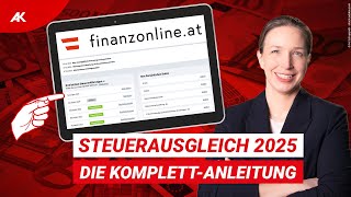 Steuerausgleich 2025: So holst du dir Geld zurück (FinanzOnline Anleit