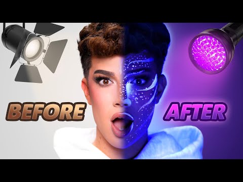 I Tried INVISIBLE BLACKLIGHT Makeup! 💡