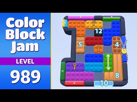 Color Block Jam Level 989 (990) | Every Puzzle Solved! 🎯