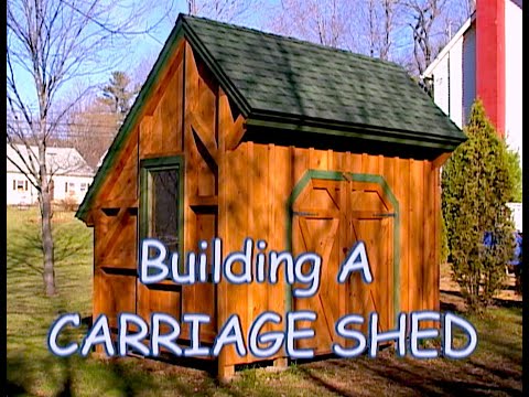 BUILDING A CARRIAGE SHED - Post & Beam Timber Frame Time lapse video Douglas K. Poor Craftsman dd-TV