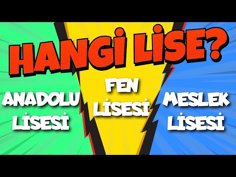 HANGİ LİSE SANA GÖRE? | Kendini Test Et! ( Fen, Anadolu, Meslek Lisesi)