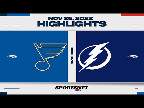 NHL Highlights | Blues vs. Lightning - November 25, 2022