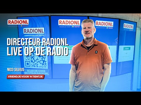 Directeur Nico Silvius 2 uur live op RADIONL – unieke uitzending voor Vriendje Voor 'n Tientje