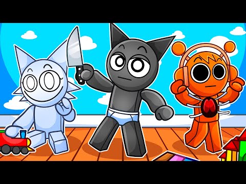 Having a SPRUNKI PHASE 2 BABY FAMILY in Roblox!