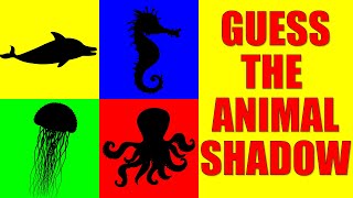 Guess the Ocean Animal from Their Shadow | Quiz Game for Kids, Preschoolers and Kindergarten