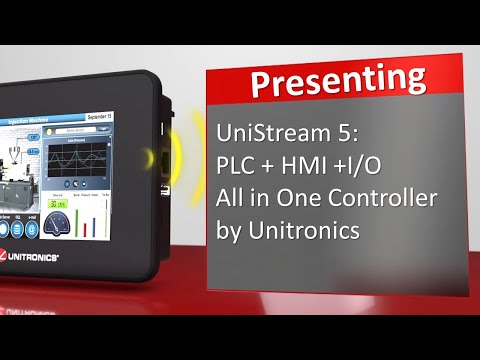 UniStream 5 Built-in: PLC + HMI + I/Os All in One Controller by Unitronics
