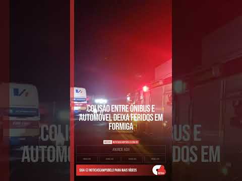 Colisão entre ônibus e automóvel deixa feridos em Formiga #Shorts