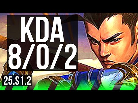 XIN ZHAO vs GRAVES (JGL) | 8/0/2, Legendary | KR Diamond | 25.S1.2