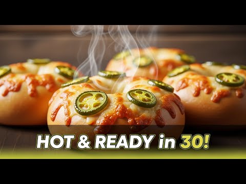 "30-Minute Jalapeño Cheese Bagels | Easy Homemade Recipe with a Spicy Kick!"
