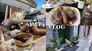 【マルタVlog🇲🇹】ゴゾ島・コミノ島を巡る3日間｜透明すぎる海に癒された旅🐈🏝️