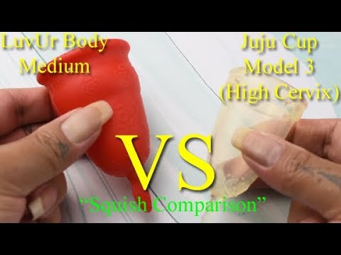 LuvUr Body Med vs Juju model 3 - Menstrual Cups