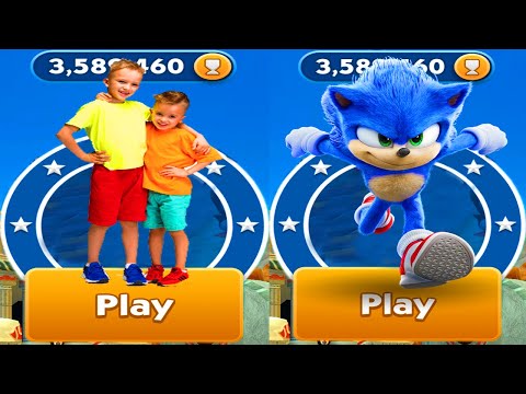 Sonic Dash vs Vlad and Nikita Run - Sonic vs All Bosses Zazz Eggman All 51 Characters